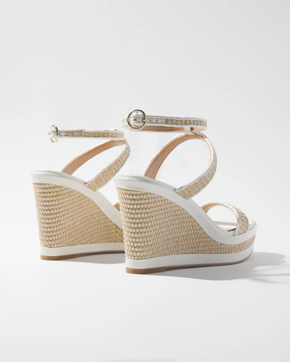 Black and white wedges heels store